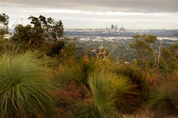 Zig Zag Scenic Drive - An iconic destination for both local community members and tourist alike located in the Gooseberry Hill National Park. Scenic and panoramic views of sunset, Perth City, Perth Airport (22/08/2022 - Credits: City of Kalamunda)