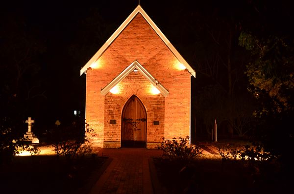 Pinjarra - St Johns Church at night (12/05/2019)