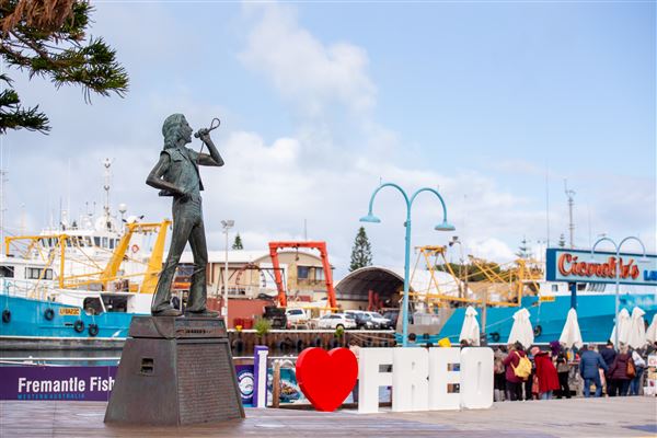 Fremantle - Bon Scott statue (1/06/2022 - Credits: Cassie Gunthorpe)