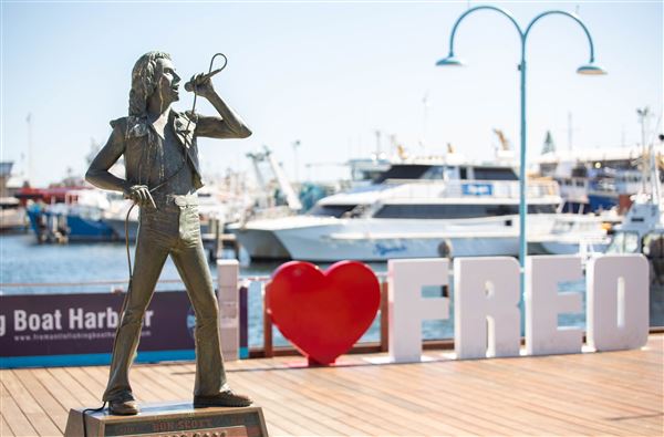 Fremantle - Bon Scott statue (1/06/2022 - Credits: Cassie Gunthorpe)