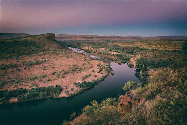 Pentecost River - This is the iconic vista of the Pentecost river from Branco’s Lookout at El Questro Wilderness Park. (12/06/2017 - Credits: Delaware North)