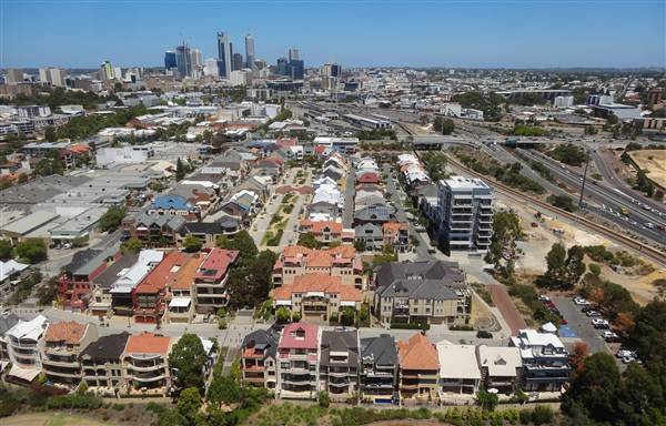 East Perth - Drone shots (27/07/2015 - Credits: Helicam Aerial Imaging)