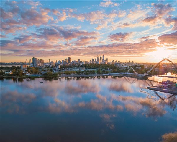 Perth City Skyline (17/04/2023 - Credits: Tourism Western Australia)